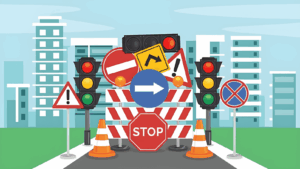 ট্রাফিক সিগনাল না মানার জন্য সড়ক দুর্ঘটনা 